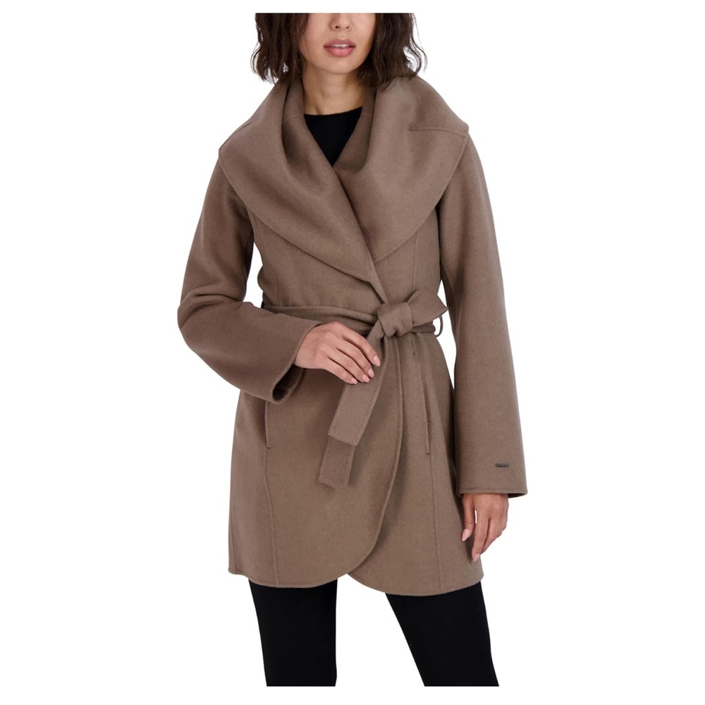 Tahari Wool Wrap Coat